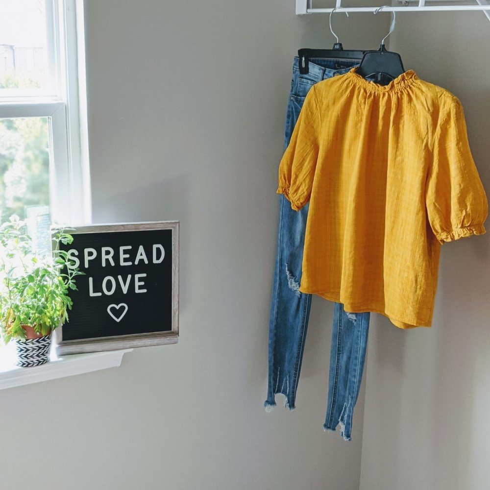 Target Mustard Yellow Blouse - S